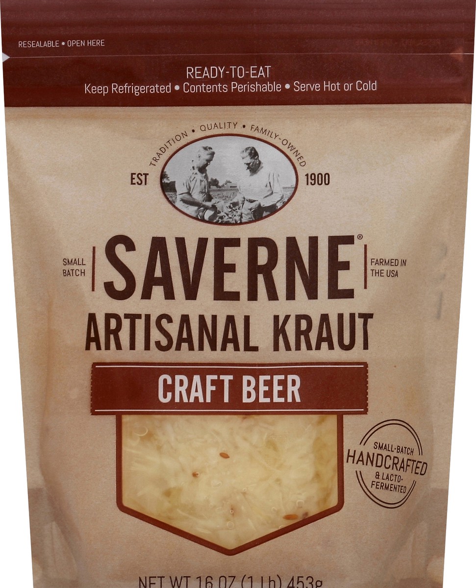 slide 2 of 2, Saverne Artisanal Craft Beer Kraut, 16 oz