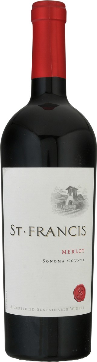 slide 3 of 10, St. Francis Sonoma County Merlot 750 ml, 750 ml