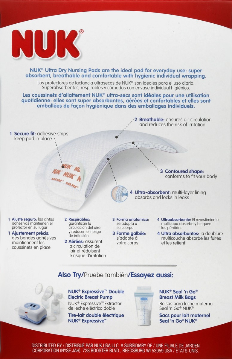 slide 2 of 8, NUK Nursing Pads 50 ea, 50 ct
