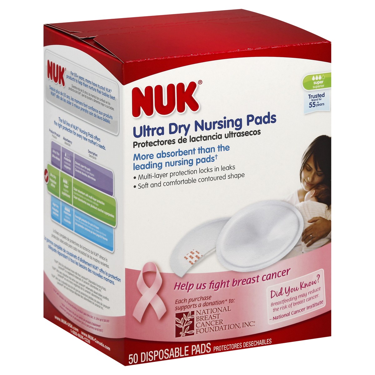 slide 4 of 8, NUK Nursing Pads 50 ea, 50 ct