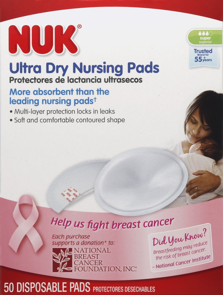 slide 1 of 8, NUK Nursing Pads 50 ea, 50 ct