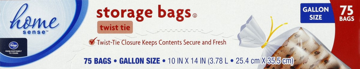 slide 4 of 5, Kroger Gallon Storage Bags, 75 ct