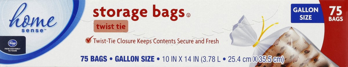 slide 1 of 5, Kroger Gallon Storage Bags, 75 ct