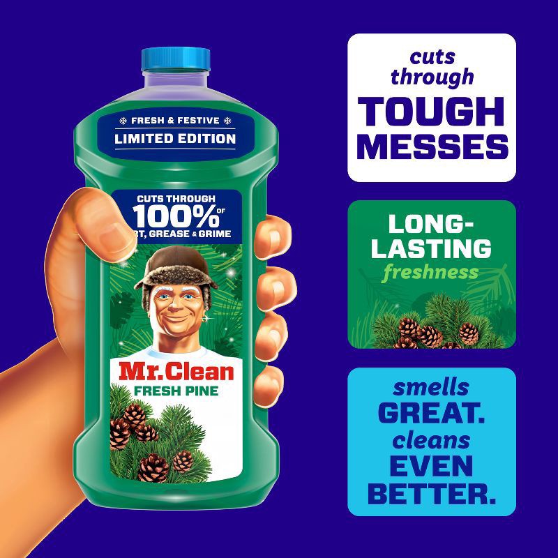 slide 3 of 8, Mr Clean Liquid Pine, 41 oz
