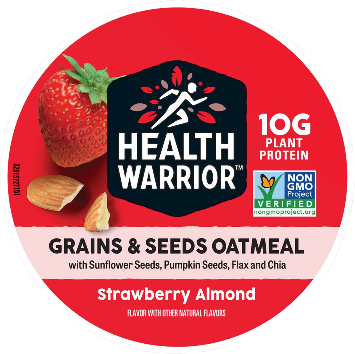 slide 9 of 10, Health Warrior Grains & Seeds Oatmeal Strawberry Almond 2.11 Oz, 2.11 oz