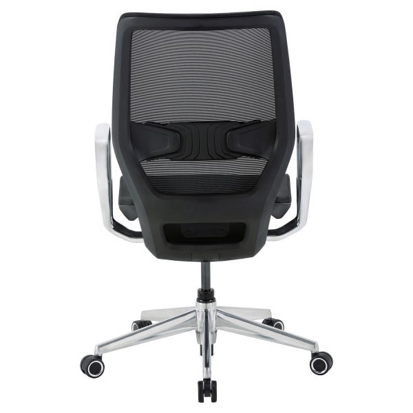 slide 10 of 10, WORKPRO Sentrix Ergonomic Mesh/Mesh Mid-Back Manager Chair, Fixed Arms, Black, 1 ct