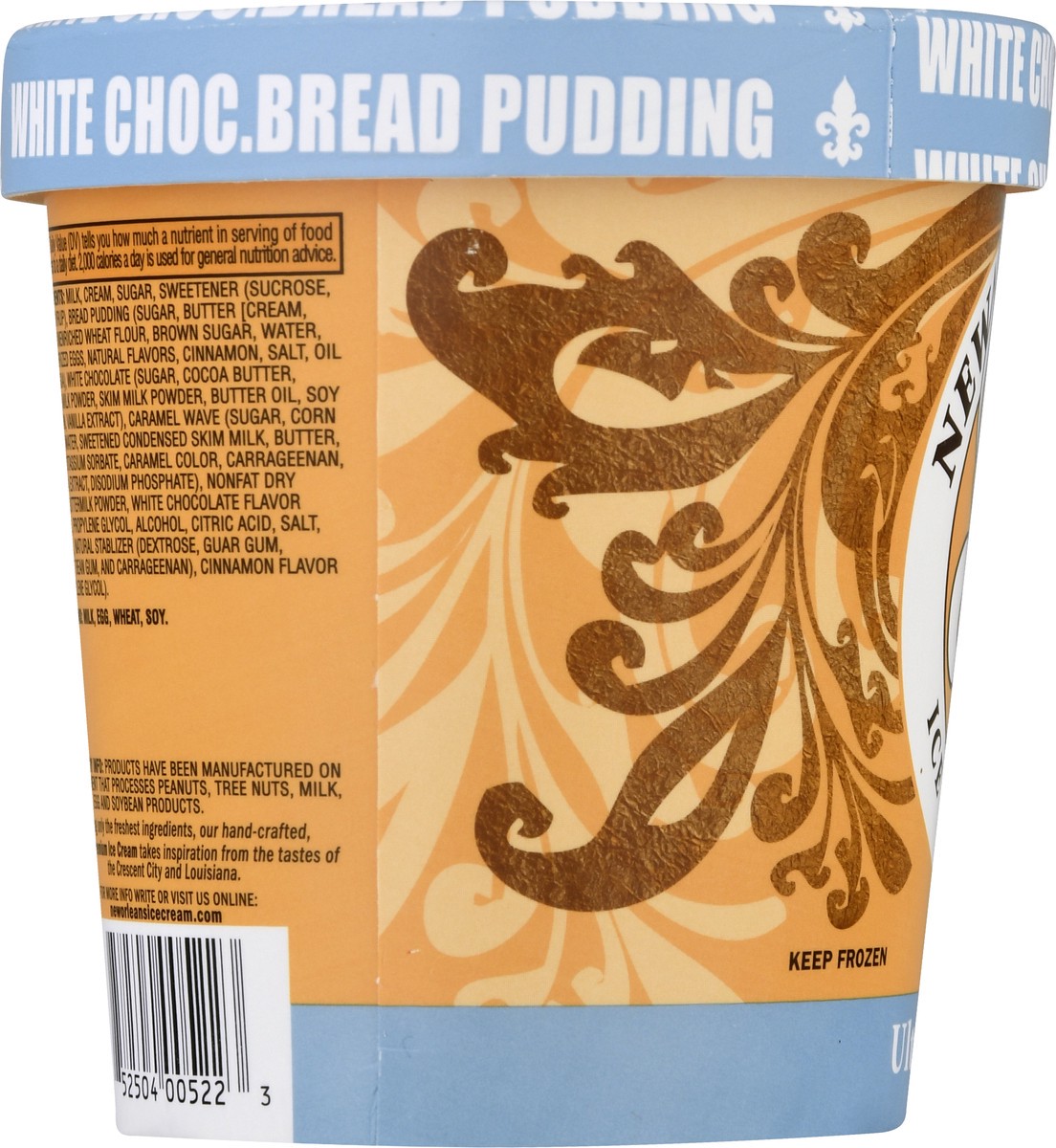 slide 7 of 11, New Orleans Ice Cream Co. Ultra Premium White Choc. Bread Pudding Ice Cream 16.0 oz, 16 oz