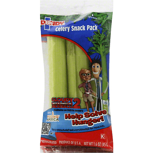slide 1 of 2, DANDY Celery Sticks Duda Snack Size, 4 ct