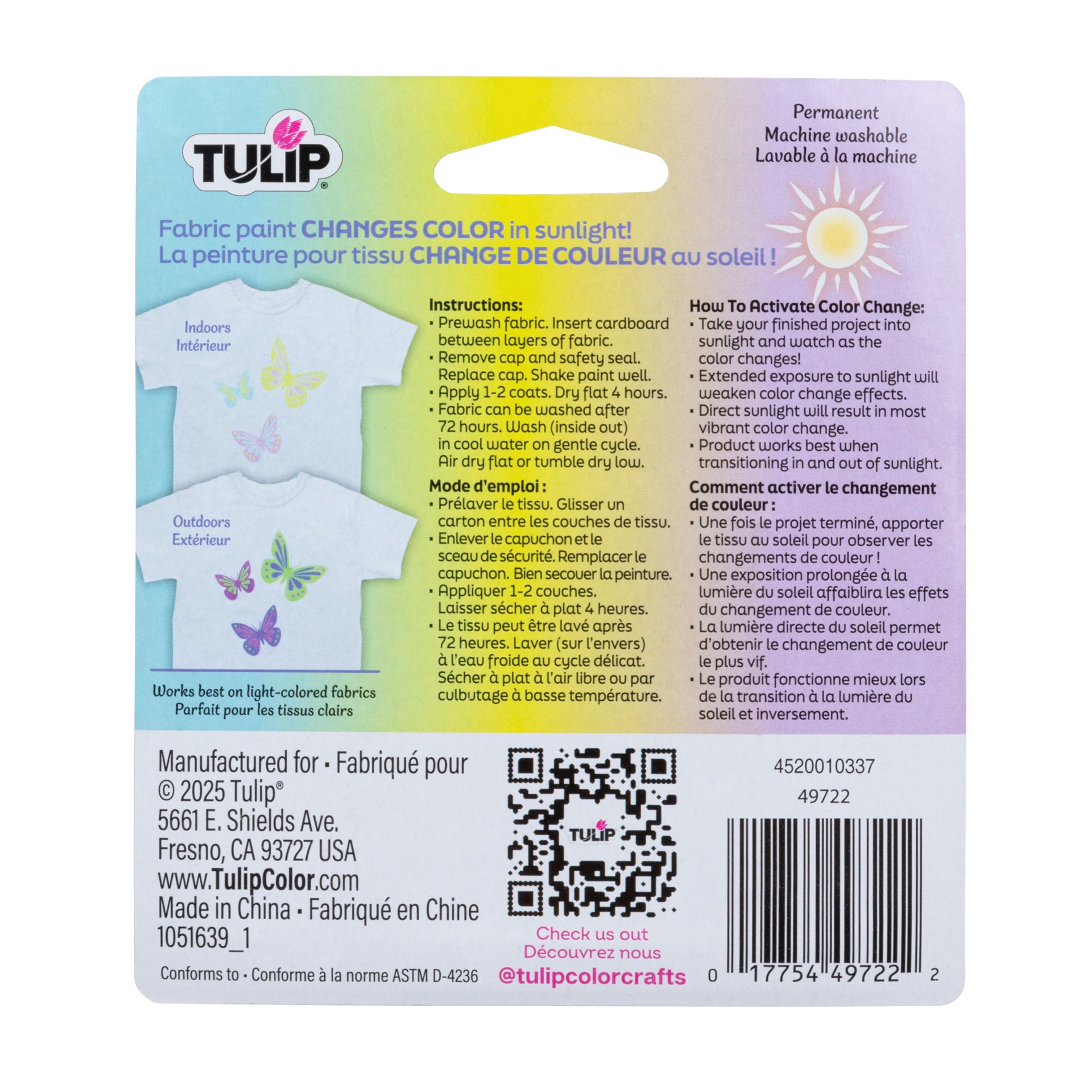 slide 3 of 3, Tulip Color Change Paint, 3ct., 3 ct