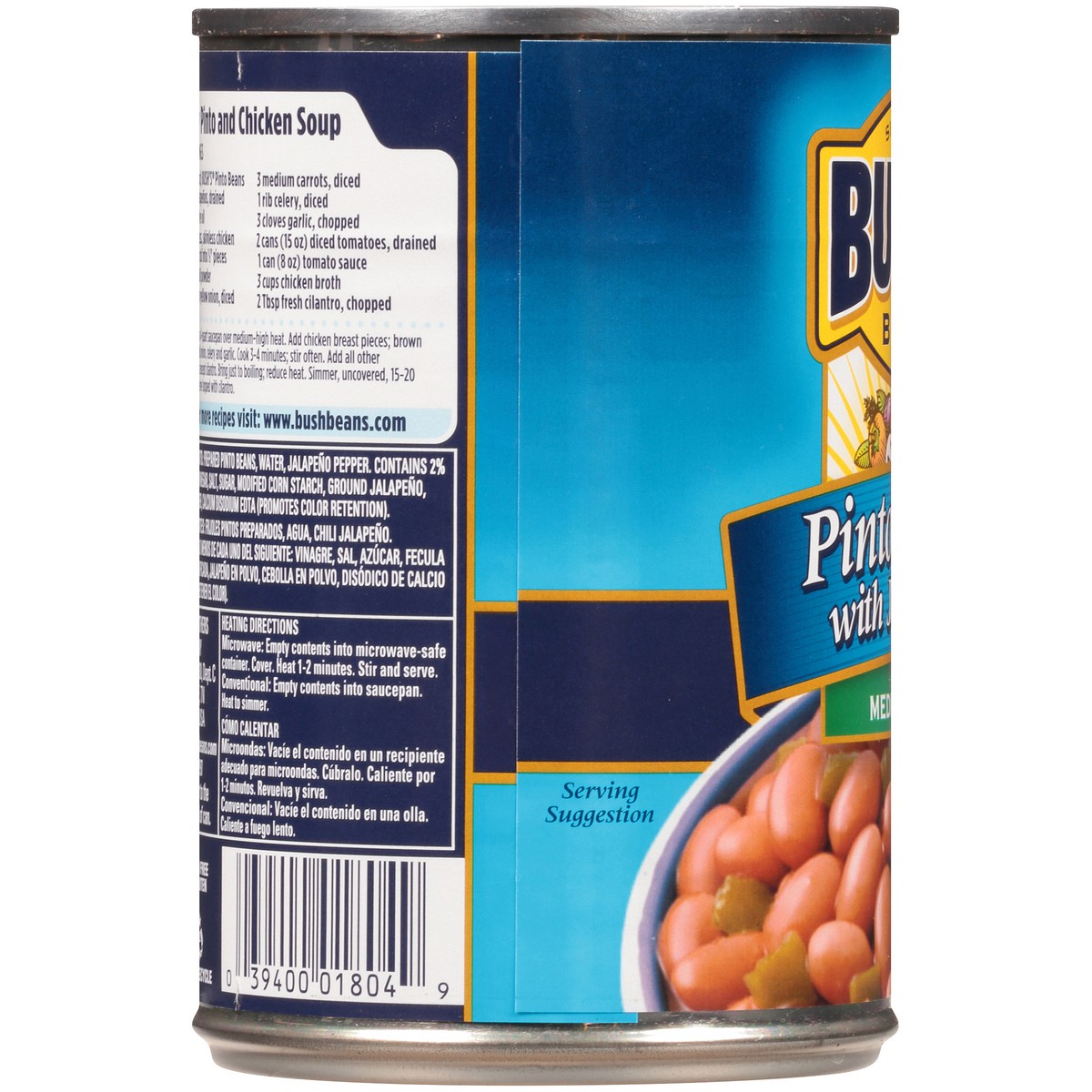 slide 4 of 7, Bush's Best Bush's Pinto Beans with Jalapenos 16 oz, 16 oz