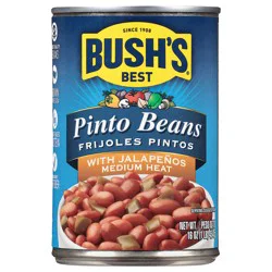 Bush's Best Pinto Beans with Jalapenos 16 oz