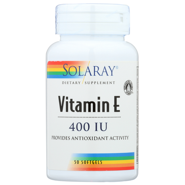 slide 1 of 1, Solaray Vitamin E 400 Iu, 50 ct