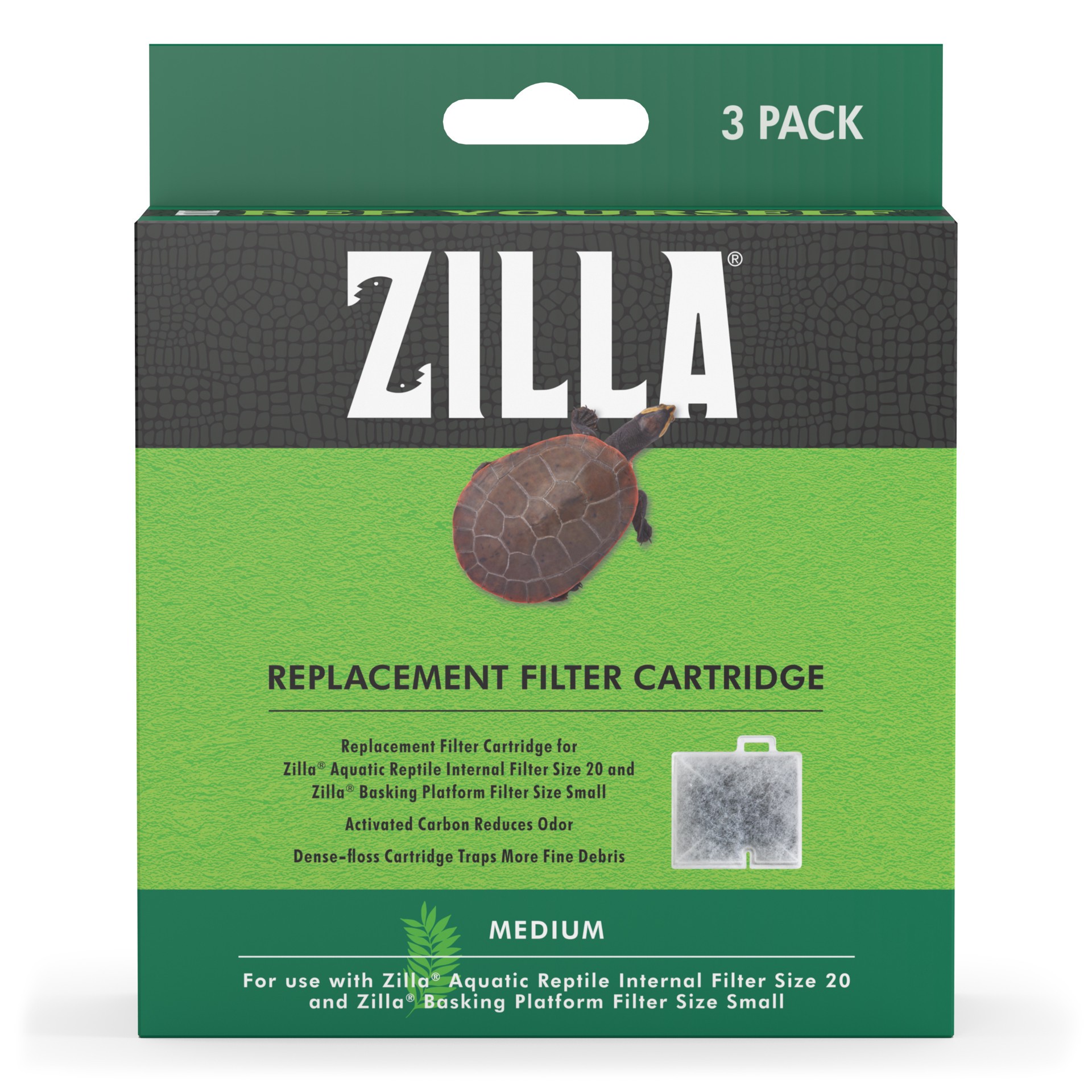 slide 10 of 10, Zilla Replacement Filter Cartridges Medium, 3 Pack, 1 ct