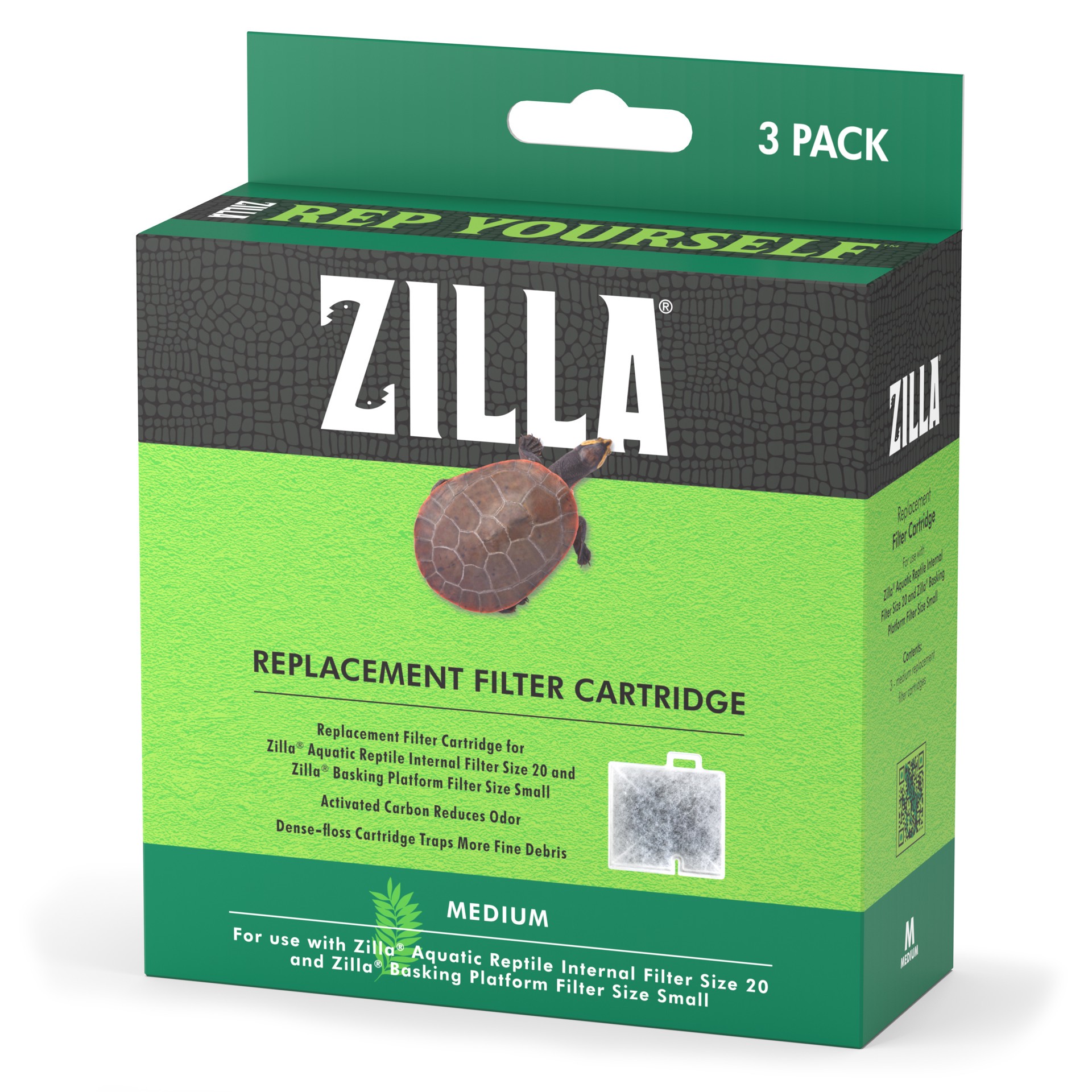 slide 1 of 10, Zilla Replacement Filter Cartridges Medium, 3 Pack, 1 ct