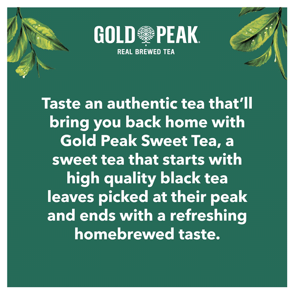 slide 10 of 21, Gold Peak Sweetened Black Iced Tea Drink, 18.5 fl oz, 18.50 fl oz