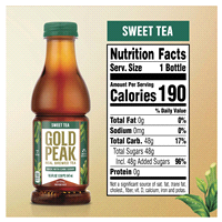 slide 15 of 21, Gold Peak Sweetened Black Iced Tea Drink, 18.5 fl oz, 18.50 fl oz