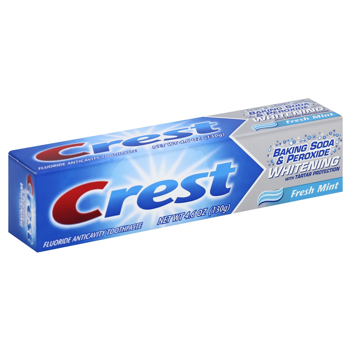 slide 1 of 1, Crest Baking Soda & Peroxide Whitening Toothpaste, 4.6 oz