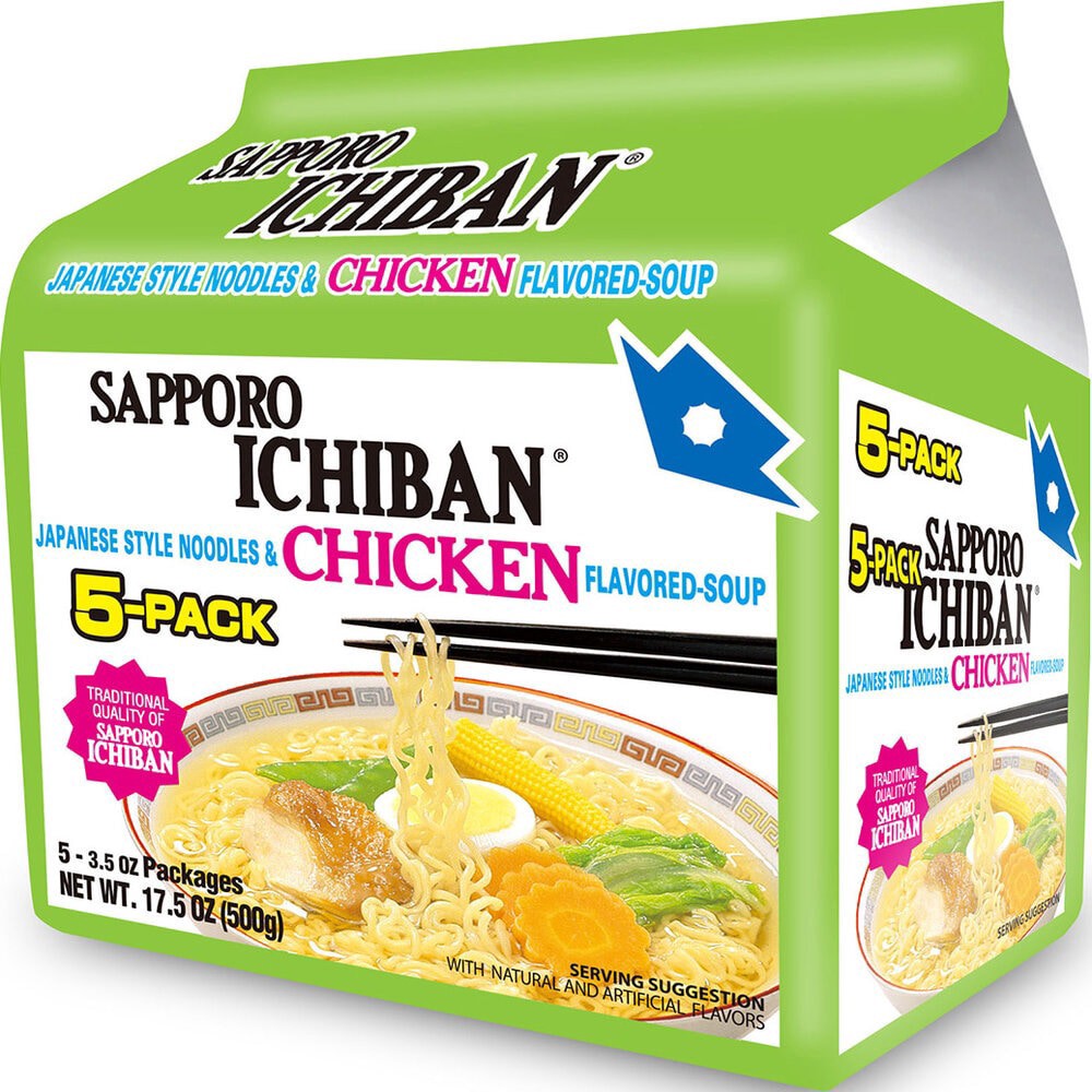 slide 1 of 1, Sapporo Ichiban Ramen Bag Chicken, 17.5 oz