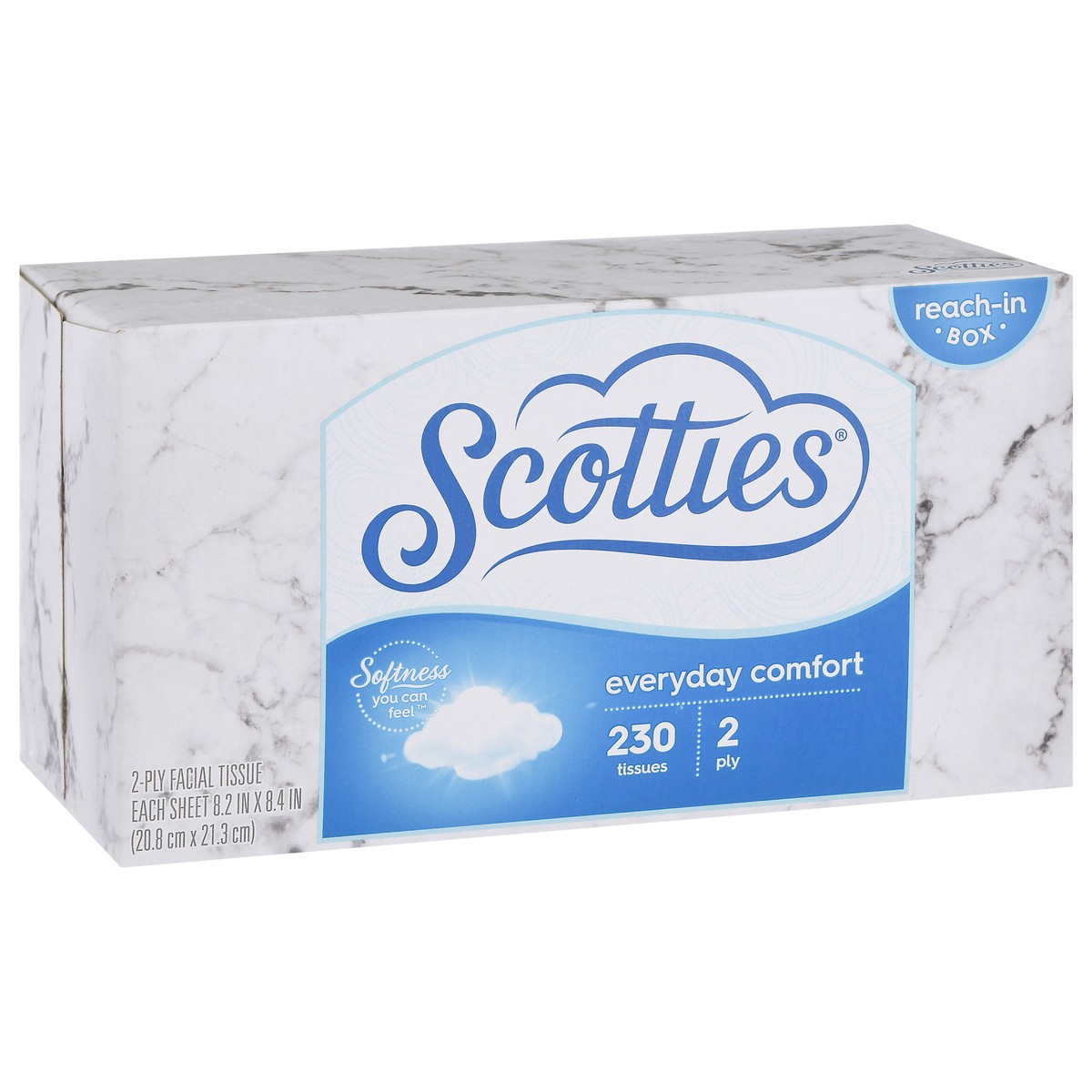 slide 7 of 9, Scotties 2-Ply Everyday Comfort Facial Tissue 230 ea, 230 ct