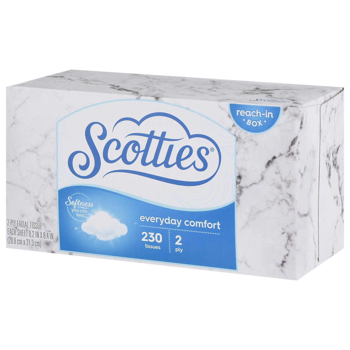 slide 2 of 9, Scotties 2-Ply Everyday Comfort Facial Tissue 230 ea, 230 ct