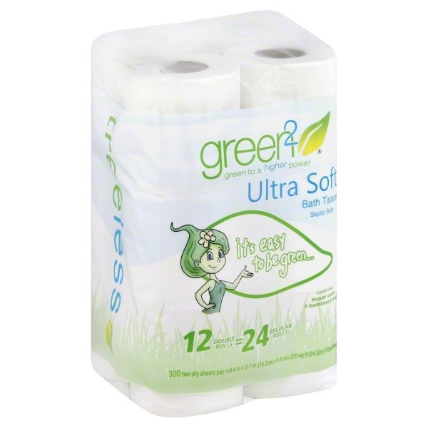 slide 1 of 7, Green2 Bath Tissue 12 ea, 12 ct