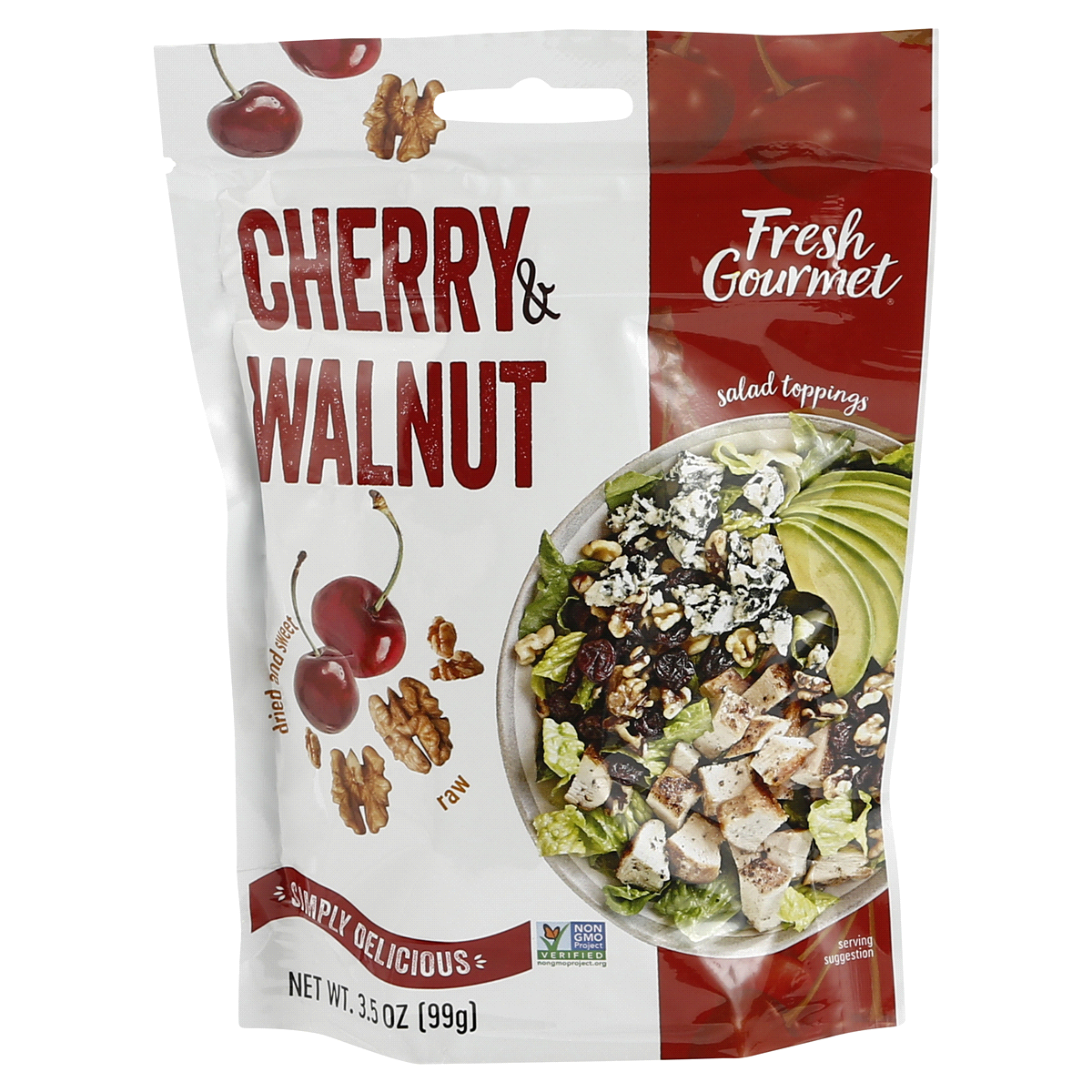 slide 1 of 2, Fresh Gourmet Cherry & Walnuts, 3.5 oz