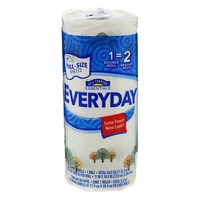 slide 1 of 1, Hill Country Fare Everyday Full Size Sheet Double Roll Towel, 1 ct