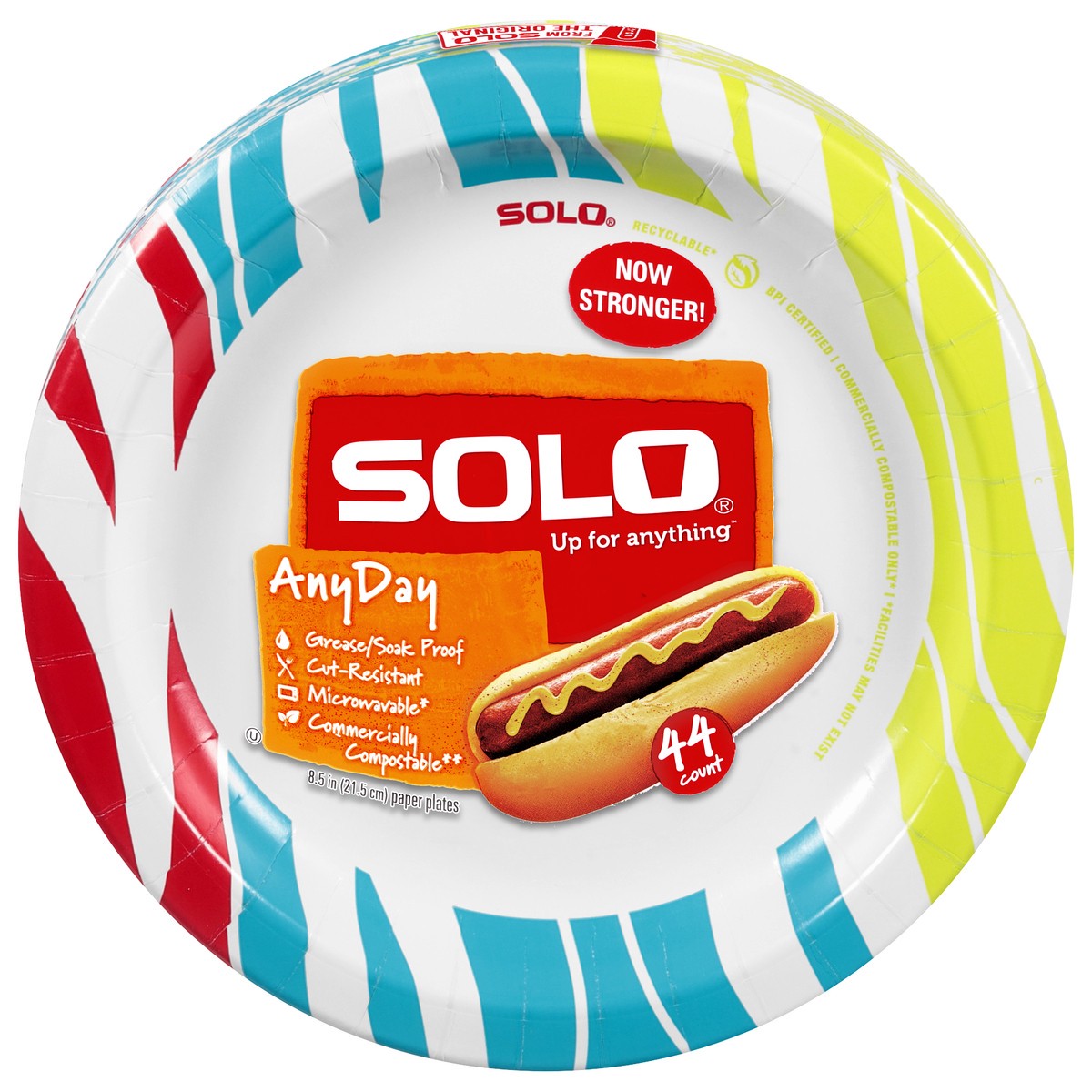 slide 1 of 4, Solo AnyDay Paper Plates 8.5 Inch 44 ea, 44 ct