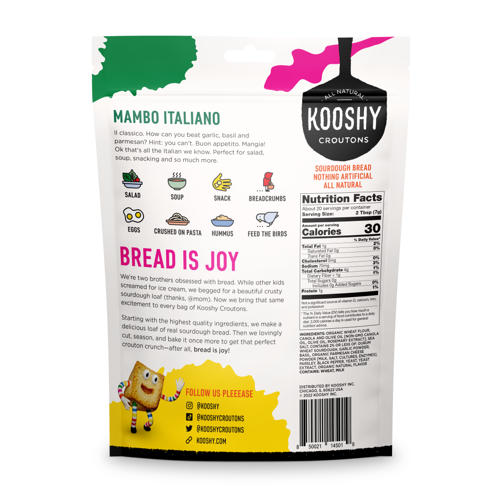 slide 2 of 2, Kooshy Mambo Italiano Croutons 5 oz, 5 oz