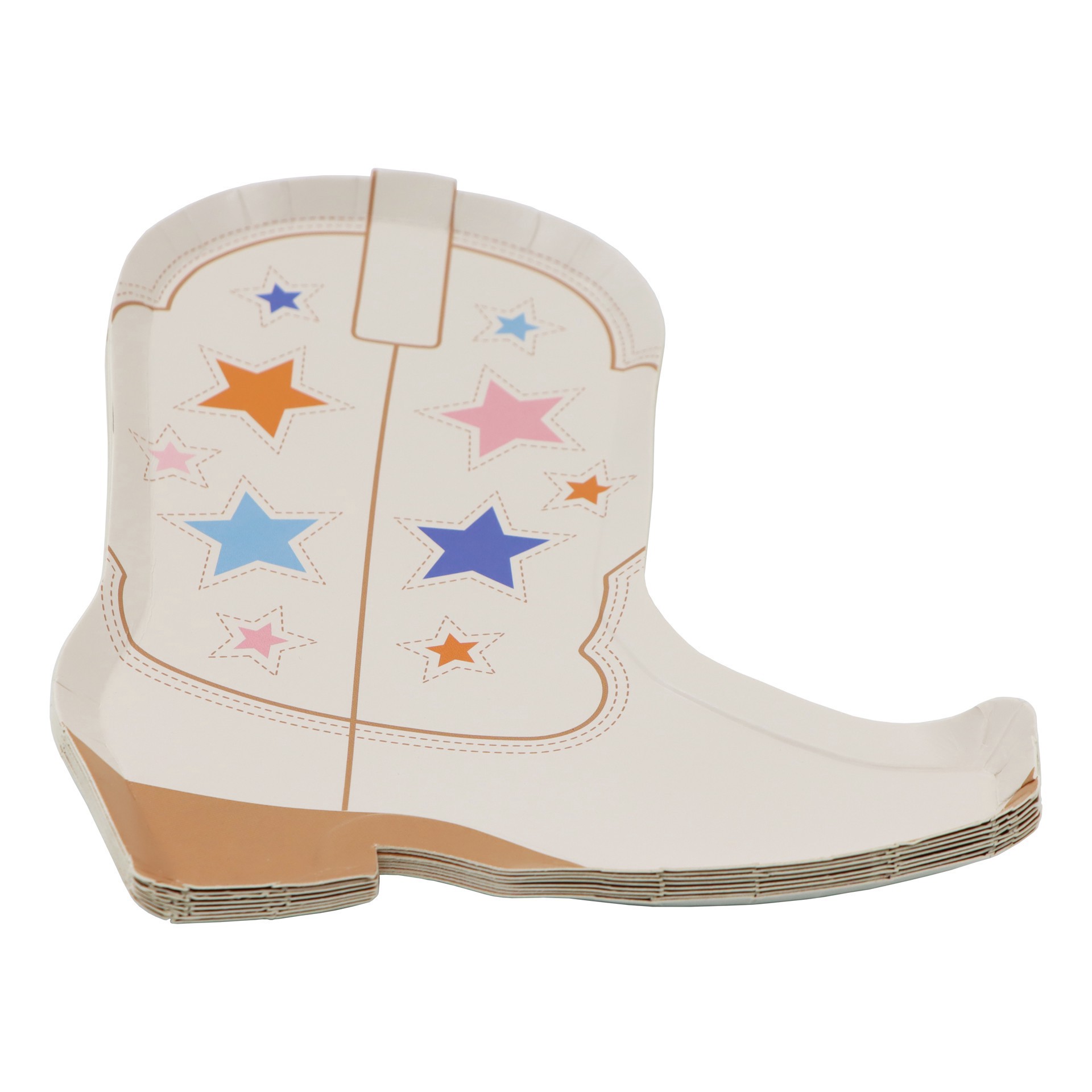 slide 2 of 2, 7" Boot Snack Plates, 8ct. By Celebrate It, 8 ct