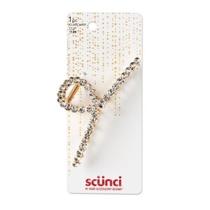 slide 1 of 1, scünci Scunci 1Pk Stone Jaw Clip, 1 ct