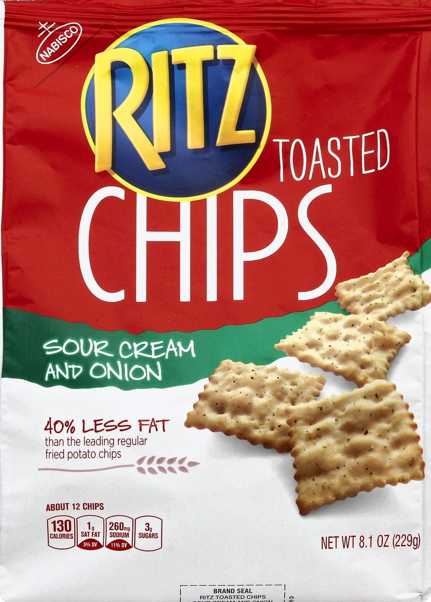 slide 1 of 5, Ritz Toasted Chips 8.1 oz, 8.1 oz