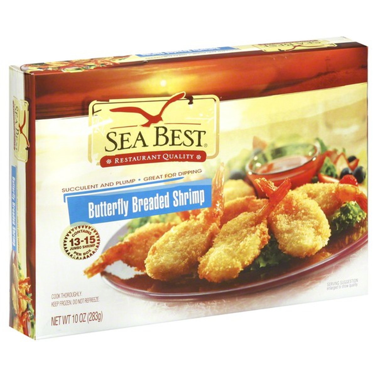 slide 1 of 1, Sea Best Butterfly Breaded Shrimp, 10 oz