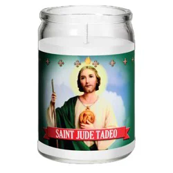 St. Jude Candle Company White Wax 3.5 in