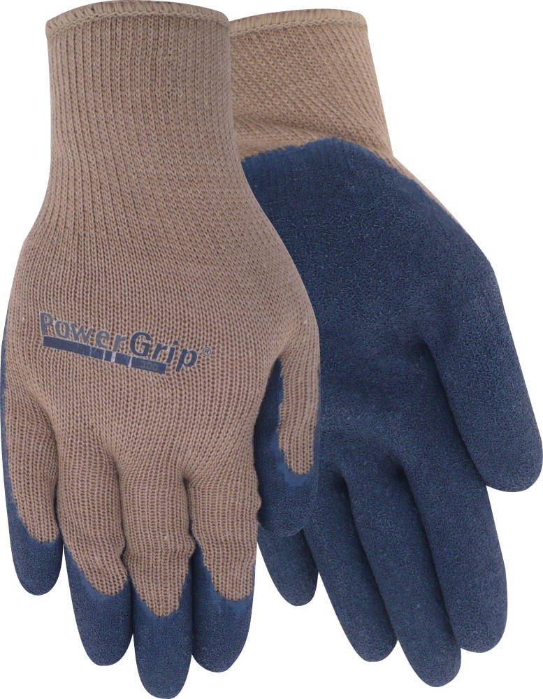 slide 1 of 1, Red Steer Glove Company Powergrip Rubber Palm Gloves - Brown/Blue, 1 ct