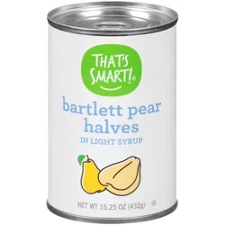 That's Smart! Bartlett Pear Halves In Light Syrup - 15.25 oz