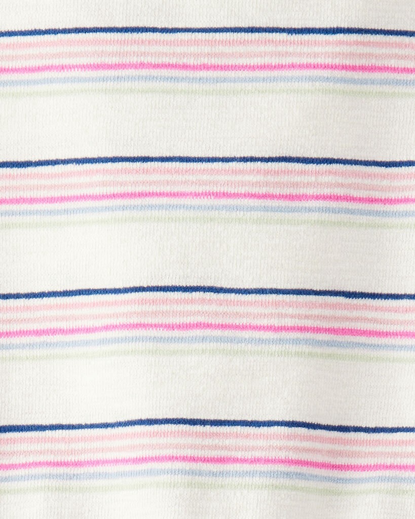 slide 4 of 4, Littleplanet Toddler Girl 2-Pack Tees Made with Organic Cotton Stripes, Rosewood Pink 4T, 1 ct