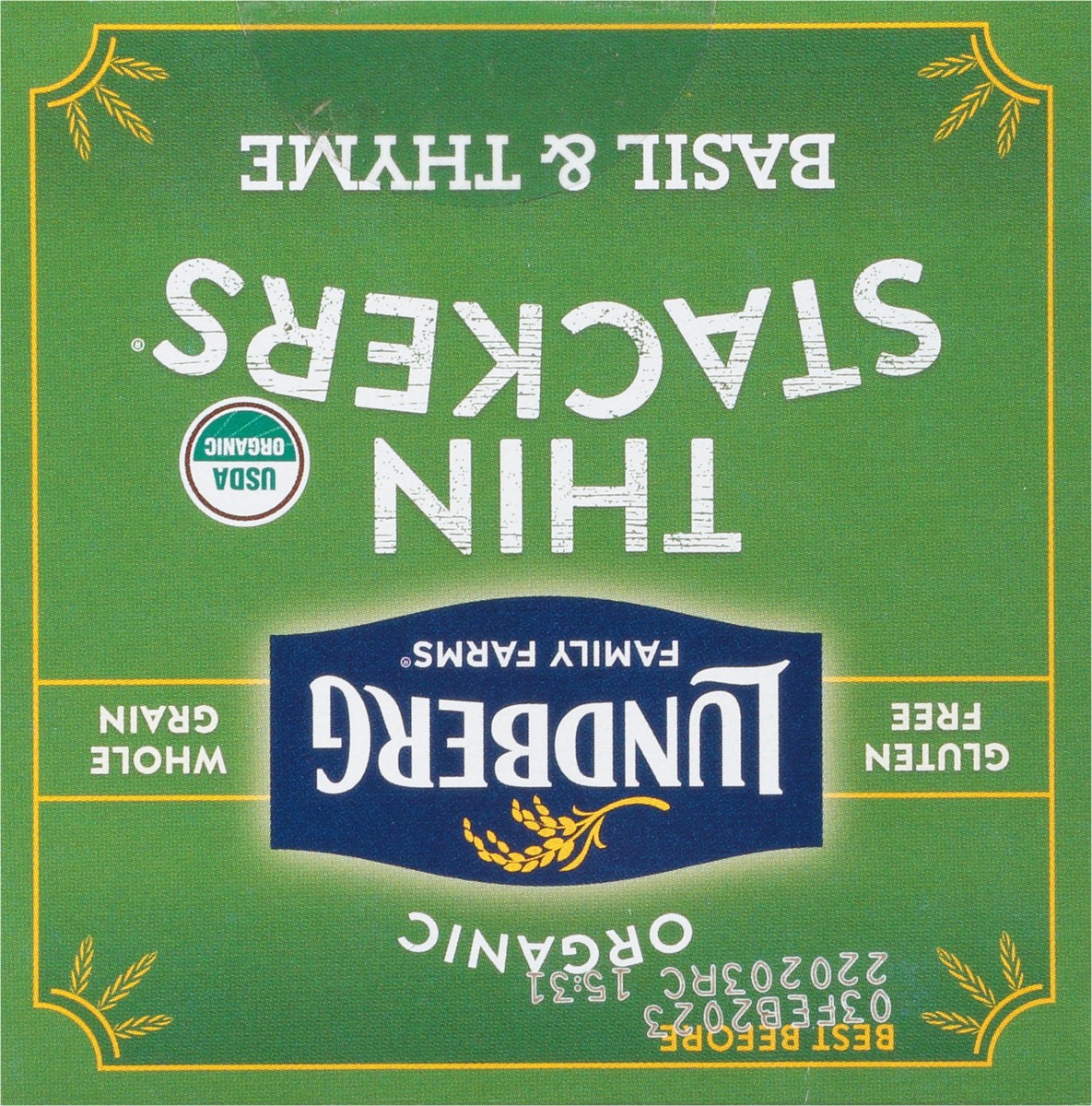 slide 8 of 9, Lundberg Family Farms Organic Thin Basil & Thyme Brown Rice Cakes 6 oz, 6 oz