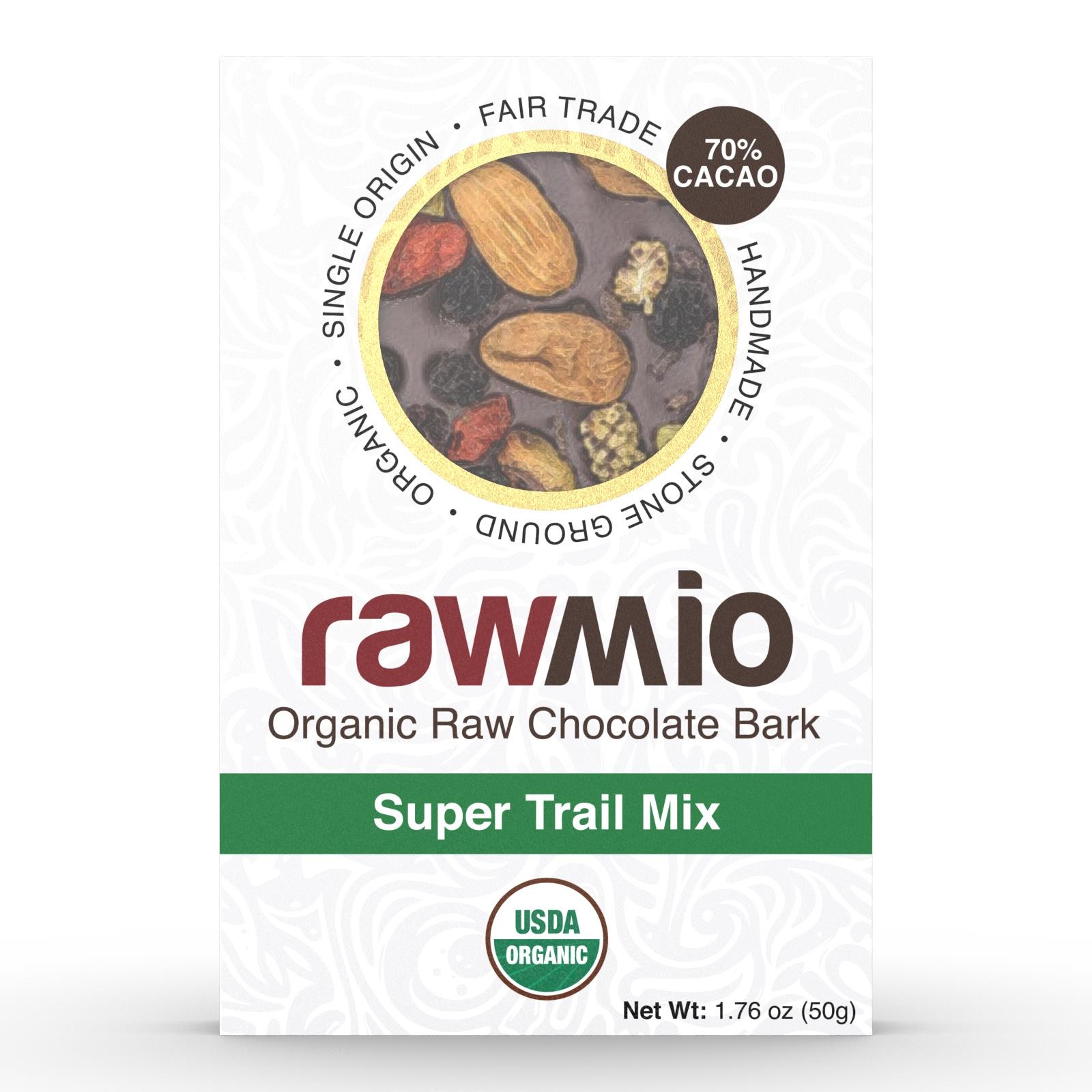 slide 1 of 1, RawMio Chocolate Bark 1.76 oz, 1.76 oz