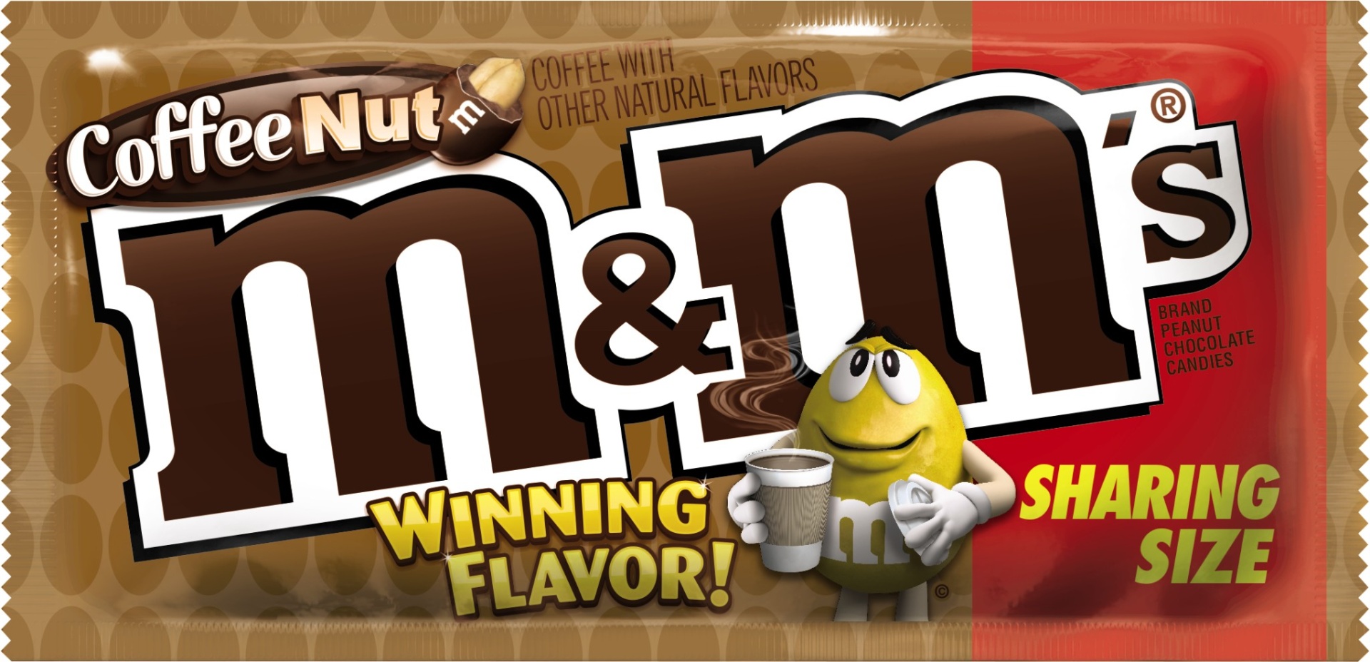 slide 1 of 1, M&M's Coffee Nut Chocolate Candy, 3.27-Ounce, 3.27 oz