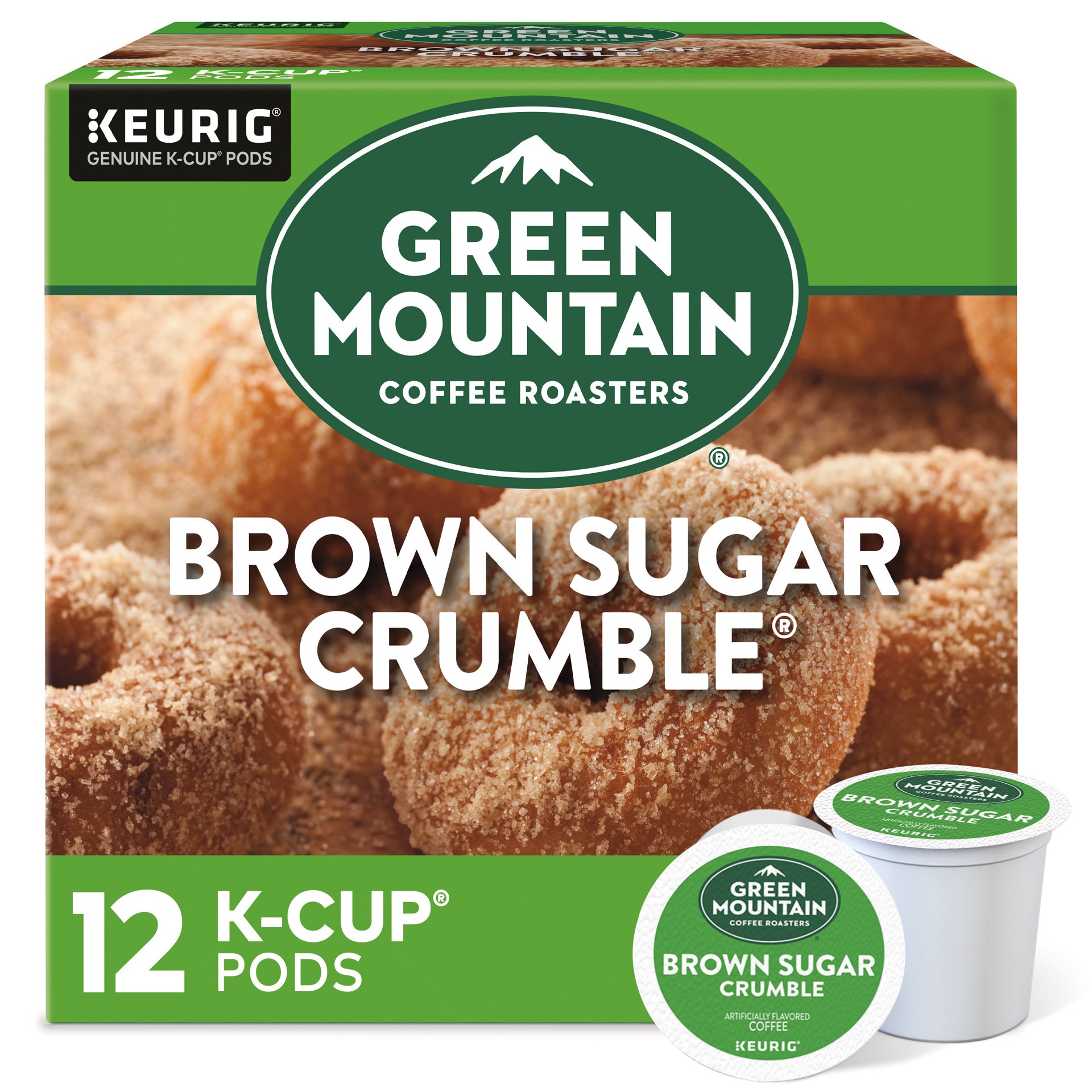 slide 1 of 5, Green Mountain Coffee Roasters Brown Sugar Crumble Keurig Single-Serve K-Cup pods, Medium Roast Coffee, 12 Count, 12 ct