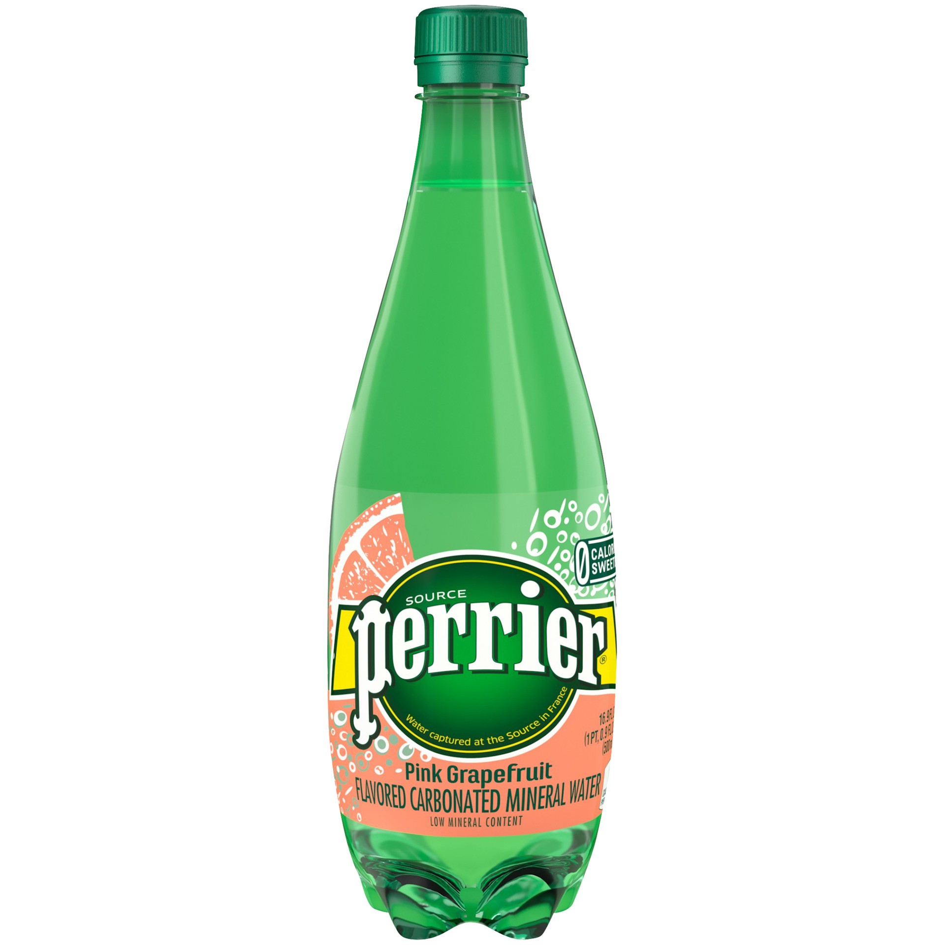 slide 1 of 10, PERRIER Pink Grapefruit Flavored Carbonated Mineral Water - 16.9 fl oz, 16.9 fl oz