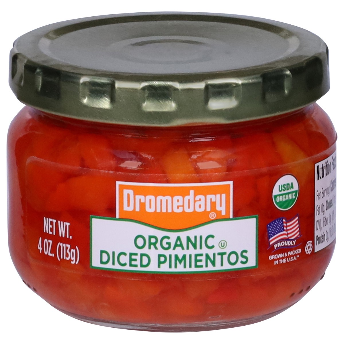 slide 1 of 2, Dromedary Organic Diced Pimientos 4 oz, 4 oz