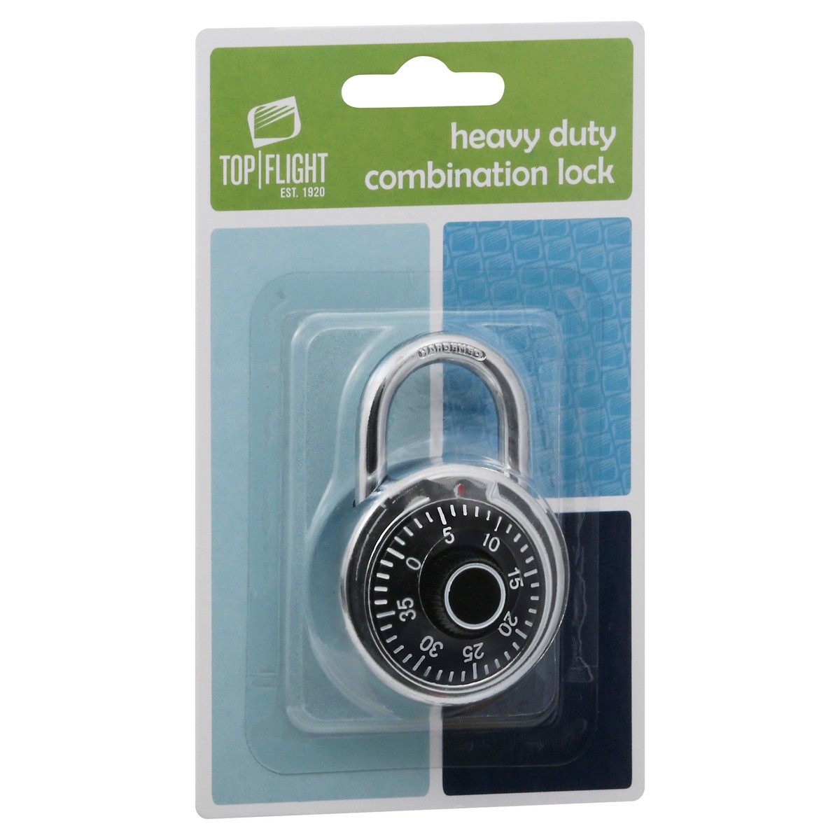 slide 2 of 10, Top Flight Heavy Duty Combination Lock 1 ea, 1 ea