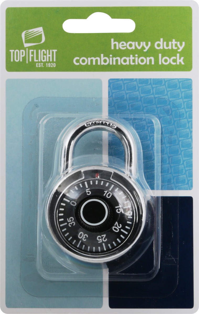 slide 7 of 10, Top Flight Heavy Duty Combination Lock 1 ea, 1 ea