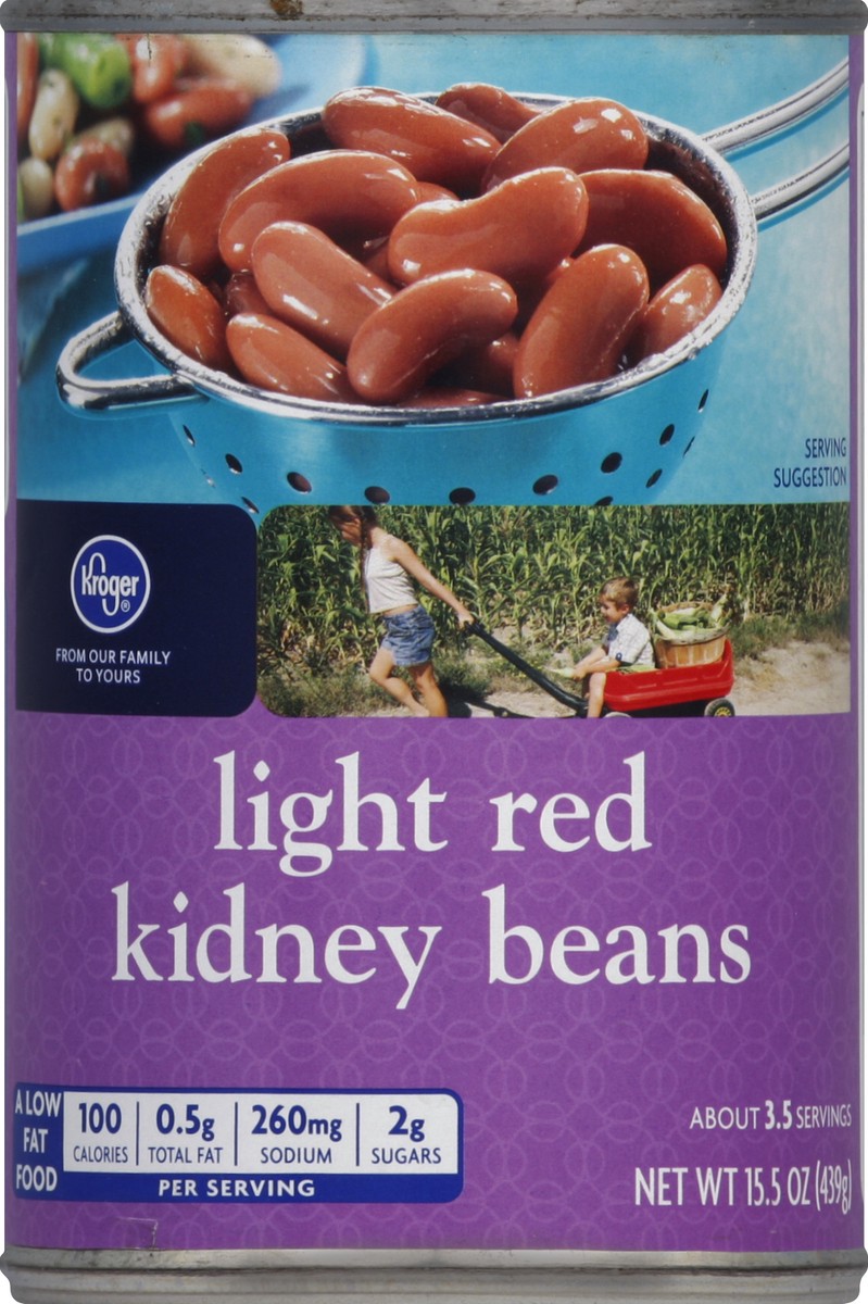 slide 3 of 7, Kroger Light Red Kidney Beans, 15.5 oz