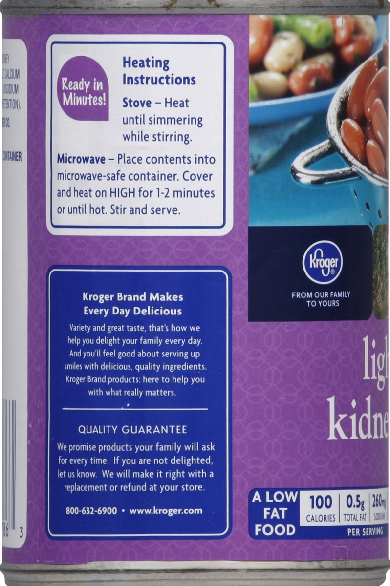 slide 4 of 7, Kroger Light Red Kidney Beans, 15.5 oz