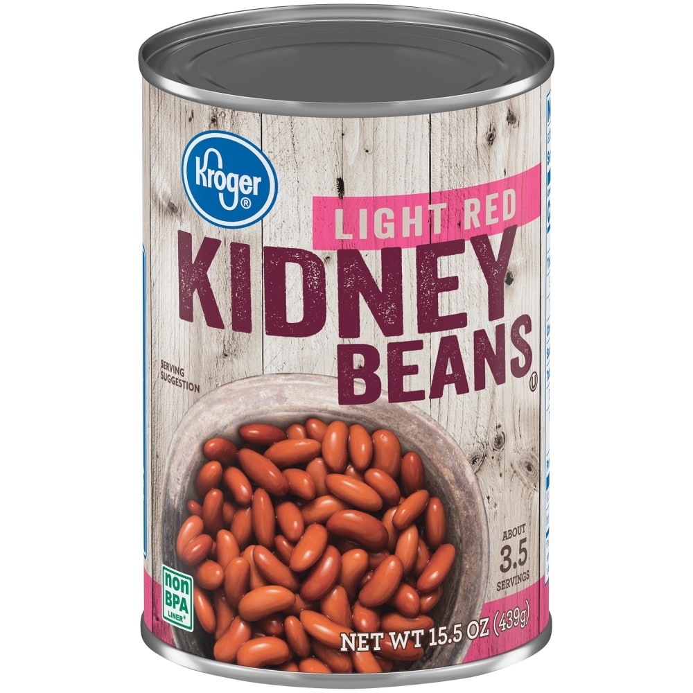 slide 1 of 7, Kroger Light Red Kidney Beans, 15.5 oz