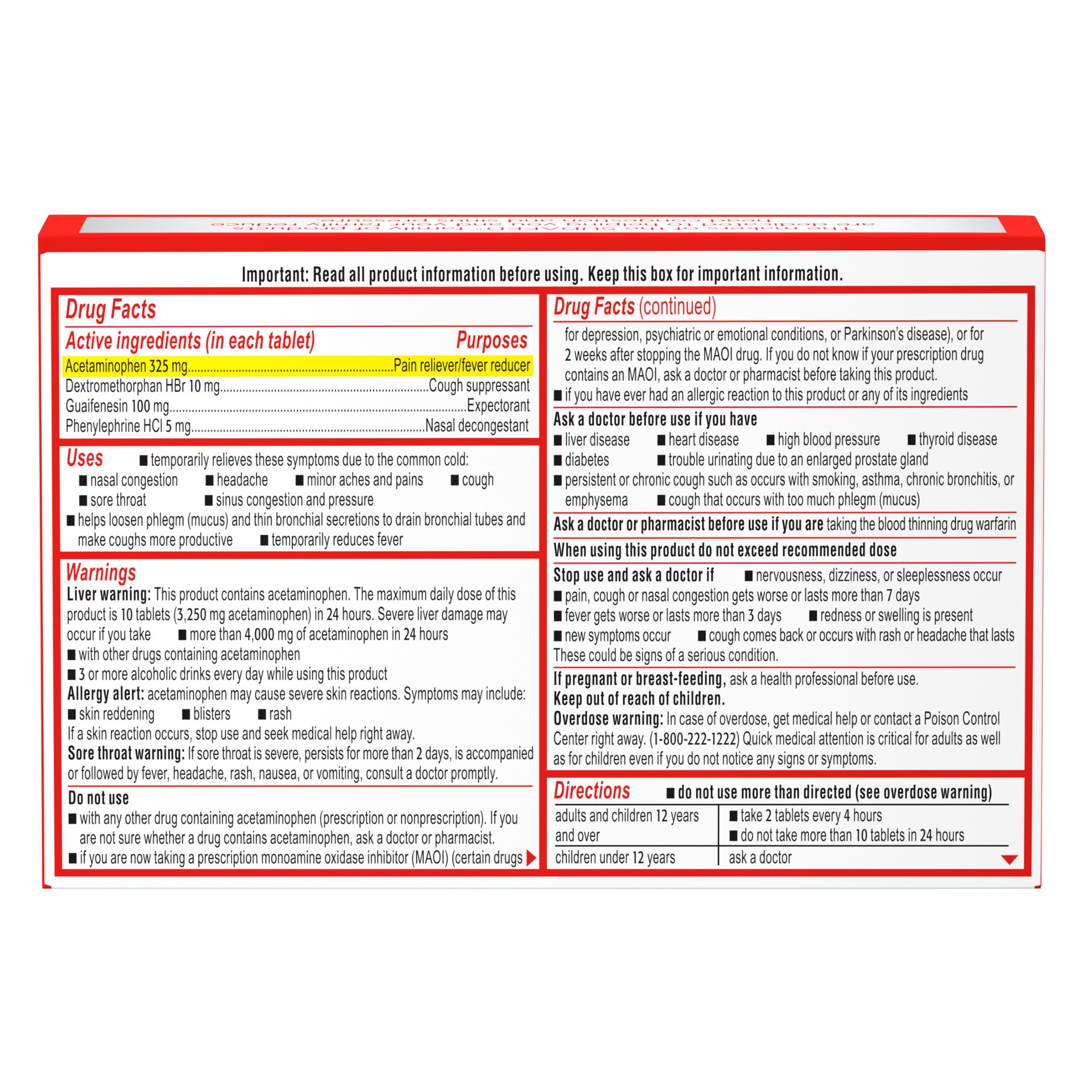 slide 10 of 10, Sudafed PE Head Congestion + Flu Severe Tablets for Adults - 24ct, 24 ct