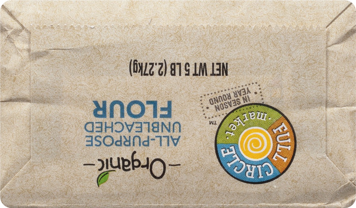 slide 8 of 9, Full Circle Market Unbleached Organic All-Purpose Flour 5 lb, 5 lb